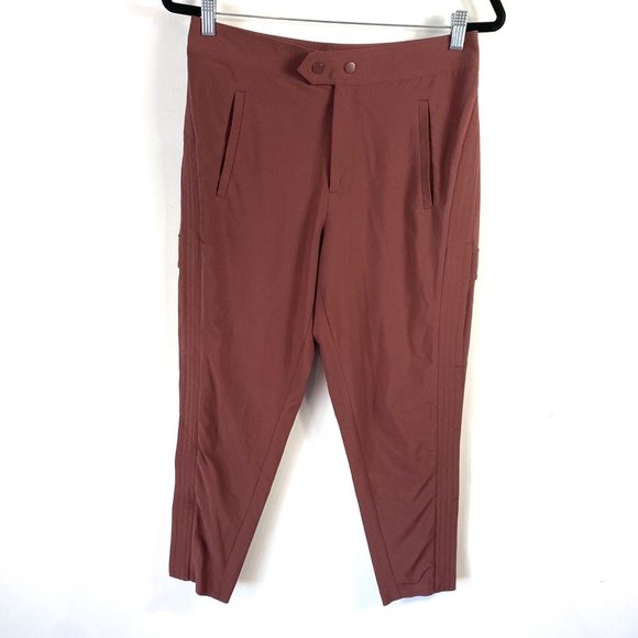 Womens Athleta Uptown Ankle Pant, Cognac Brown SIZE 4 Petite 4P 530632 - Picture 3 of 10